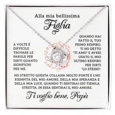 Collana donna figlia usato  Giugliano in Campania