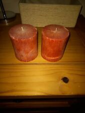 Two red candles for sale  MITCHAM