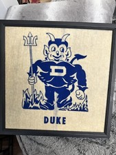 Placa de parede de feltro vintage Duke Blue Devils arte pendurada 15 x 15 rara comprar usado  Enviando para Brazil