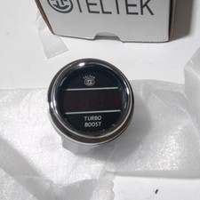 Usado, Moldura TelTek Digital Cromada Turbo Boost Gauge Vermelha p/n TEL113 comprar usado  Enviando para Brazil