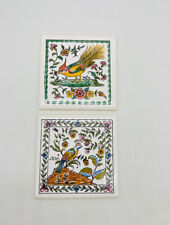 Azulejos decorativos de cerâmica pintados à mão Valadares conjunto de 2 Portugal comprar usado  Enviando para Brazil