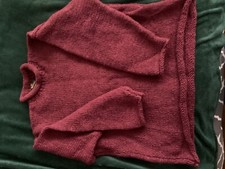 Chunky burgundy wool for sale  ERITH
