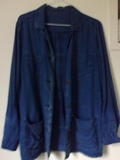 Veste chemise bleu d'occasion  Lattes