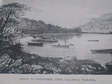 1900 veduta portovenere usato  Roma