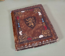 Vintage leather covered for sale  GRANTHAM