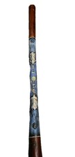 Didgeridoo handcarved painted for sale  LONDON