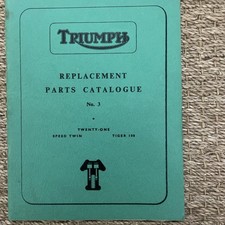 Triumph parts book for sale Triumph parts book for sale  SHERINGHAM
