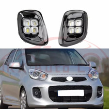 Usado, Luzes diurnas LED DRL lâmpadas de neblina com sinal de volta para KIA Picanto 2015 2016 2017 e comprar usado  Enviando para Brazil