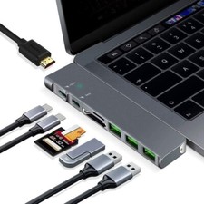 Adaptador OKUT USB C Hub MacBook Pro - Hub Tipo C con Puerto Ethernet, 4K USB C segunda mano  Embacar hacia Mexico