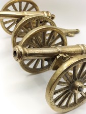 Pair vintage brass for sale  LEEK