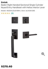 Emtek baden right for sale  Lehi
