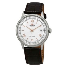 Relógio masculino Orient 2ª geração Bambino automático mostrador branco FAC00008W0, usado comprar usado  Enviando para Brazil