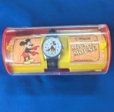 Relógio Mickey Mouse Bradley 015 Disney Testado Funciona Vintage Estojo Original comprar usado  Enviando para Brazil