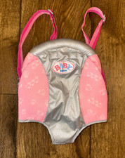 RARO Zapf Creation Baby Born Boneca Fingir Brincar Mochila Transportadora Brinquedo Pato Prata comprar usado  Enviando para Brazil