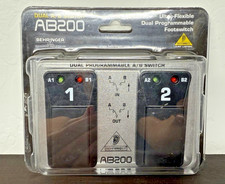Interruptor Behringer duplo A/B AB200 ultra flexível pedal programável duplo  comprar usado Interruptor Behringer duplo A/B AB200 ultra flexível pedal programável duplo  comprar usado  Enviando para Brazil