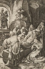 HOGENBERG (*1608) wg GOLTZIUSA (*1558), grób Chrystusa, 1506, KSt. na sprzedaż  Wysyłka do Poland