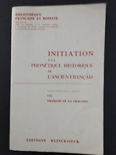 Initiation phonétique histori d'occasion  Graulhet