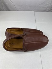 Usado, Chinelos confortáveis acolchoados de couro marrom tamanho 12 masculino LL Bean Elkhide 272346 comprar usado  Enviando para Brazil