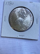 Moeda de prata austríaca Maria Theresa Thaler Restrike não circulada 0,833 1780, usado comprar usado  Enviando para Brazil
