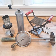 Eletrodomésticos de cozinha antigos Whippit-French Fry Press-Nut Grinder-Cooky Press comprar usado  Enviando para Brazil