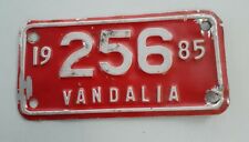 Placa de licença 1985 Vandalia Illinois #256 motocicleta??? Alumínio 5 7/8" X 2 7/8" comprar usado  Enviando para Brazil