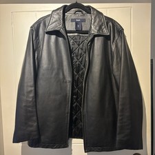 Men black leather for sale  HITCHIN