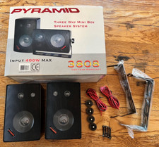 Sistema de Alto-falante Pyramid Modelo 3808 - 400 Watt 3 Vias Mini Box, Preto comprar usado  Enviando para Brazil