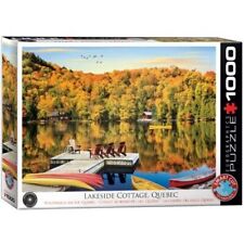 Puzzle 1000 elementów. Domki nad jezorem, Quebec na sprzedaż  PL