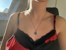 Halskette silber blau gebraucht kaufen  Neuss