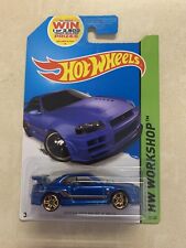 Hot Wheels 2014 HW Workshop Nissan Skyline Gt-R (R34) Azul 230/250, usado comprar usado  Enviando para Brazil