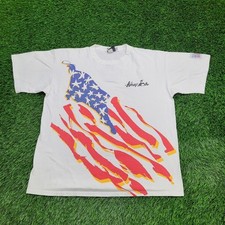 Camisa de futebol vintage Copa do Mundo 1994 G/XL 23x27 White America comprar usado  Enviando para Brazil