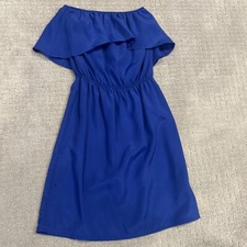 Blue strapless ruffle for sale  Versailles