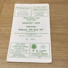 1971 oswestry town for sale  LOUGHTON