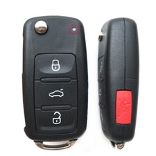 Chave com controle remoto de 4 botões estojo lâmina compatível com Volkswagen Polo Golf Seat Skoda MK6 comprar usado  Enviando para Brazil