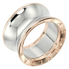 Anel BVLGARI B.zero1 Anish Kapoor aço inoxidável/ouro rosa K18 #7.4 (Si... EUA comprar usado  Enviando para Brazil