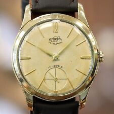 Vintage ENICAR Ultrasonic 17 Joias Relógio Cal. Relógio de pulso suíço 1292 subsegundo comprar usado  Enviando para Brazil