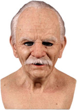 Maschera uomo anziano usato  Roma
