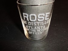 Usado, Cerca de 1900 Rose Distiller vidro de tiro gravado, Atlanta, Geórgia comprar usado  Enviando para Brazil