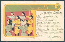 Cartolina artista firmata usato  Italia