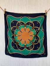 Foulard carré vintage d'occasion  Le Péage-de-Roussillon