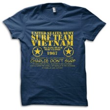 Camiseta Apocalypse Now Charlie Don't Surf Vietnam referência filme M5803, usado comprar usado  Enviando para Brazil