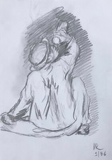Dessin original vintage d'occasion  France