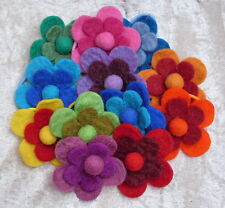 Faixa de cabelo de feltro flor elástica comércio justo acessórios suporte de cauda de pônei - pacote com 6 comprar usado  Enviando para Brazil