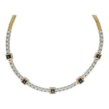 Saphir brillant collier gebraucht kaufen  Saarbrücken