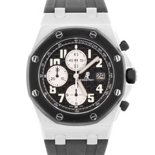 Audemars Piguet Royal Oak Offshore aço cronógrafo preto 42mm 25940SK BORRACHA comprar usado  Enviando para Brazil