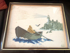 Crewel vintage framed for sale  Johns Island