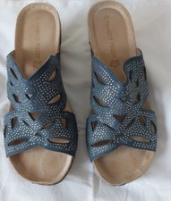 Pretty wedge mules for sale  CARMARTHEN