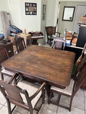 draw leaf oak table for sale  Brandon