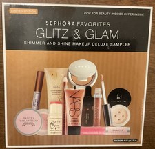 Sephora Favorites Glitz & Glam Shimmer & Shine Makeup Deluxe sampler 11 sztuk, używany na sprzedaż  Wysyłka do Poland