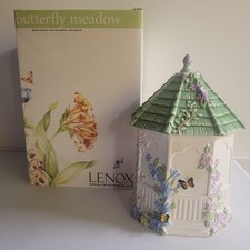 Usado, Lenox Butterfly Meadow Gazebo Cerâmica Pintado Frasco de Biscoito com Tampa Caixa Original comprar usado  Enviando para Brazil